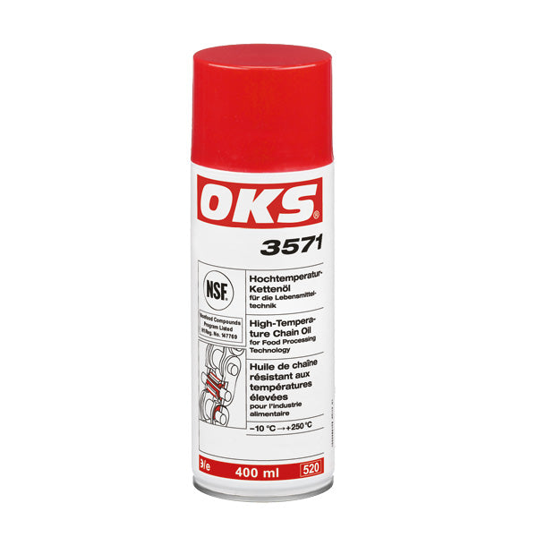 OKS 3571 augtstas temp. ķēžu eļļa pārtikas rūpniecībai aerosolā